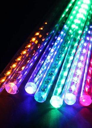 Xmas гирлянда сосулька (палочки) тёп.белый sticks м 50cm 7758