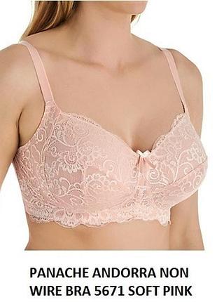 80-f пудровый гипюр, бюст без косточек panache andora