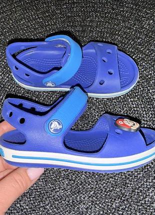 Крокси босоніжки crocs сrocband sandal, оригінал, с7 р-р 24-25