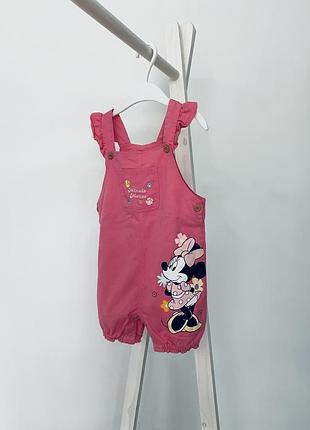 Бавовняний пісочник disney з мінні маус рожевого кольору розмір 80-86
