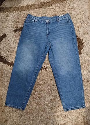 Джинсы vero moda «mom jeans» в классическом синем цвете.балал