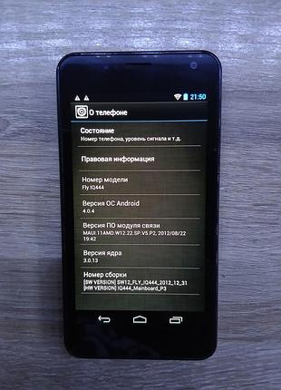 Б/у смартфон fly iq444, 4", 2 sim, android, робочий стан
