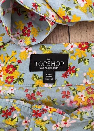 Спідниця topshop tall у квітковий принт, розмір m (eur 38) 4