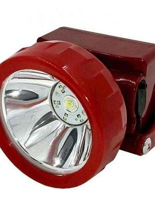 Фонарь аккумуляторный налобный шахтерский shanxing sx-009 коногонка, 3000 mah