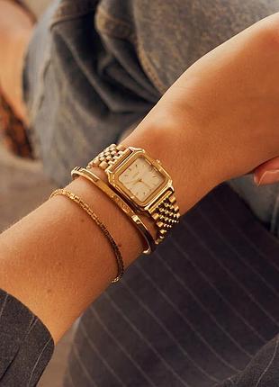 Женские часы burker macy gold white