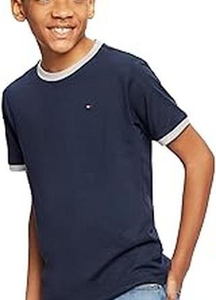 Tommy hilfiger футболка для мальчика 16 18 лет ken ringer crew neck