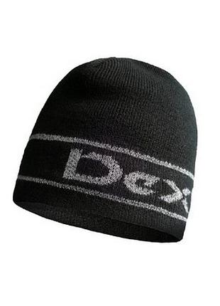 Водонепроницаемая шапка dexshell dh373blksm beanie reflective logo, черная с отражающим логотипом, размер s/m (56–58 см)