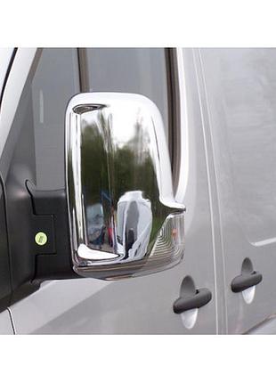 Накладки хромированные на зеркала (2шт, пластик) mercedes-benz sprinter w906/volkswagen crafter 2006-, carmos, 6450102