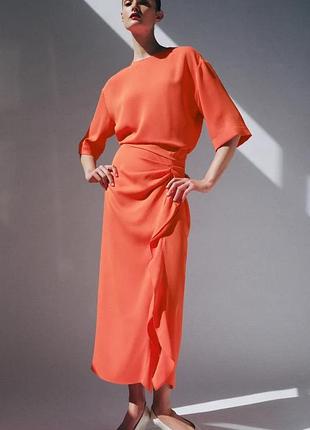 Драпированное платье zw collection средней длины