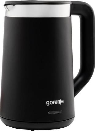 Електричний чайник gorenje k17trdw, 1.7 л, 2200 вт, strix, чорний, пластик + метал