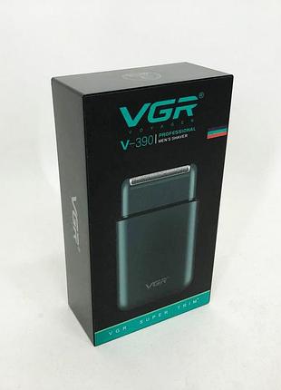 Мужской набор для стрижки волос аккумуляторный vgr v-390, портативное бритье, триммер для бороды ba-73