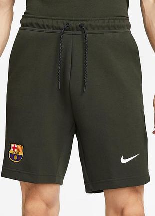 Шорты мужские nike fc barcelona nsw tech fleece