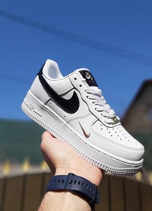 N1ke air force 1 07 белые с черным