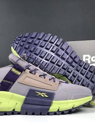 Осенние унисекс кроссовки reebok zig kinetica edge