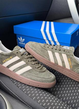 Кросівки унісекс adidas spezial khaki white