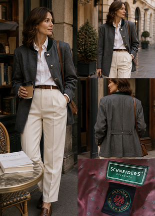 Шерстяной жакет schneider salzburg • original tiroler loden • austrian vintage luxury