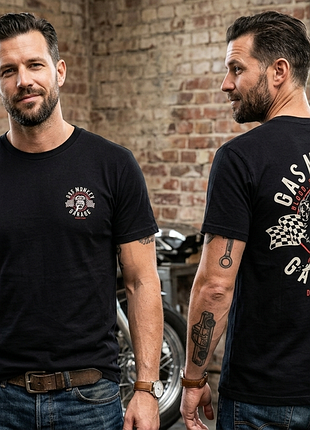 Мужская футболка gas monkey garage "blood, sweat and beers" размер 2xl
