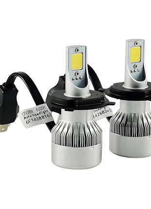 Автолампы h4 ea light x c6 hi/low 3800lm 6000k 12v 2 шт