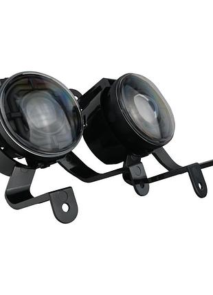 Led протитуманні фари chevrolet aveo t300 / sonic (авео) 44w лінзовані птф 5000k light x комплект