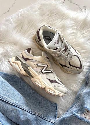 Стильные женские кроссовки new balance 9060 grey matter timeberwolf v2