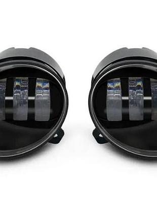 Протитуманні фари (птф) led для lada kalina (лада калина), 30w 12-24v з чіткою стм, комплект 2 шт
