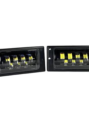 Противотуманные фары ваз 2110-15 led 50w линзированные с стг комплект (01776)