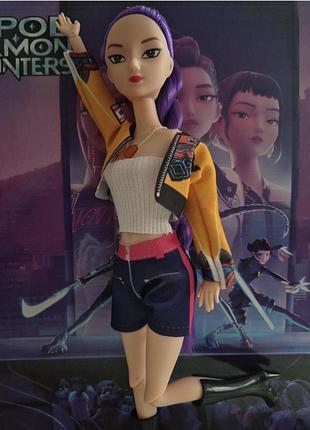 Куклы k-pop demon hunters певицеющие, охотники на демонах руми.