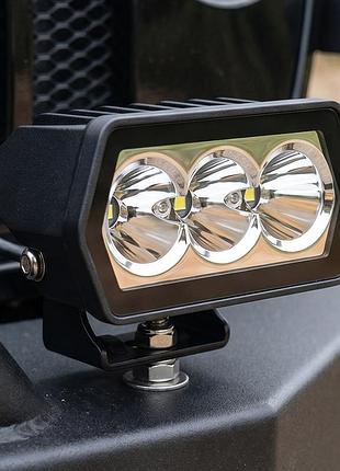 Светодиодная led фара дальнего света spot w0715f-p7 15вт osram 3×5вт 85×45×50 мм (03688)