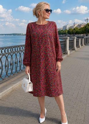 Лёгкое платье большого размера батал