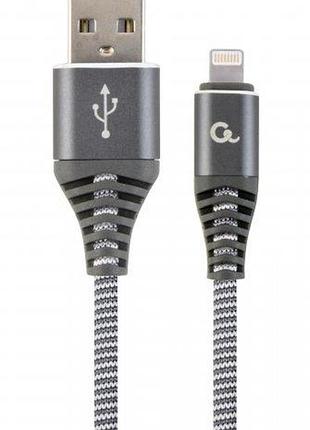 Кабель cablexpert cc-usb2b-amlm-2m-wb2, usb 2.0 а-тато/lightning, 2.0 м.