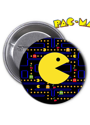 Значок pac man | пак мен 05