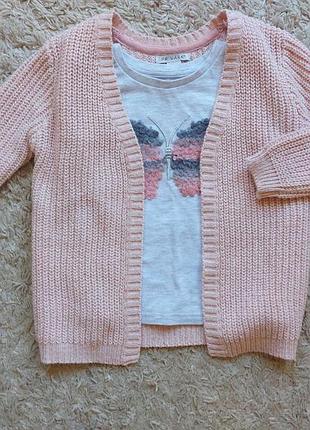 Комплект кардиган + реглан primark p.110