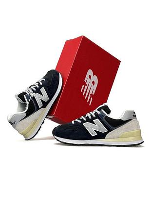 👕 чоловічі кросівки new balance 574 navy black grey