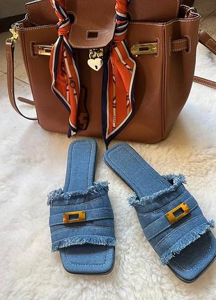 Шльопки, шлепки, тапочки босоножки denim 38р