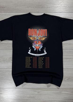 Винтажная мерч футболка бон джовые bon jovi the lost highway tour 2007, xl, оригинал
