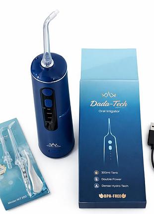 Портативний іригатор для зубів dada-tech oral irrigator, бездротовий water flosser, 300 мл