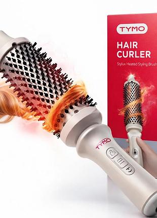 Щетка-браш для укладки волос tymo stylux hair curler электрическая щетка для завивки и укладки