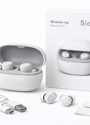 Бездротові навушники woking sleep tws, bluetooth 5.3, сенсорні, з кейсом