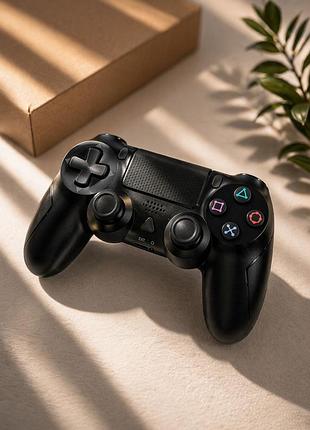 Беспроводной геймпад ps4 wireless controller, джойстик bluetooth для playstation 4 / пк / android, черный