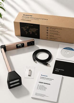 Документ камера 13mp usb сканер a4 ocr портативна лампа-сканер для документів книг онлайн навчання