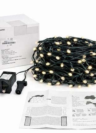 Гирлянда сетка led 3×2 м теплый белый 220v светодиодная для окна фасада забора