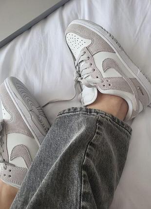 Женские кроссовки nike sb dunk low grey / smb+ 🔗
