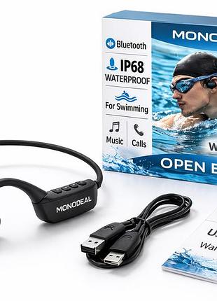 Водонепроникні bluetooth навушники для плавання mondeal, ip68, бездротові навушники для басейну