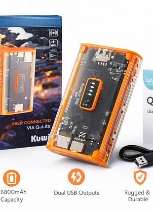 Повербанк 4g lte wifi power bank 26800 mah с sim картой портативный роутер модем с wifi и usb выходами