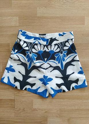 Стильні вінтаж- шорти, 💯 поліамід+стрейч, оригінал, 
zara, size m