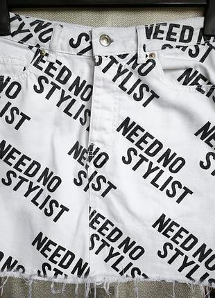 Стильная джинсовая юбка bershka