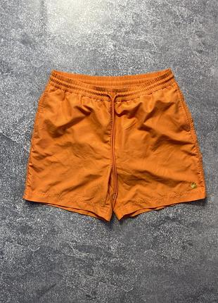 Чоловічі шорти для плавання carhartt wip chase swim / помаранчеві пляжні шорти