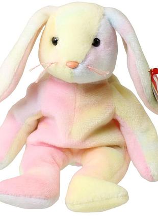 М'яка іграшка ty beanie baby - хиппи, кролик в стиле тай-дай, 20 см