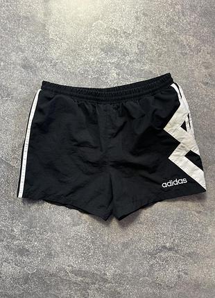 Вінтажні шорти adidas з геометричним дизайном | ретро шорти адідас 90-х