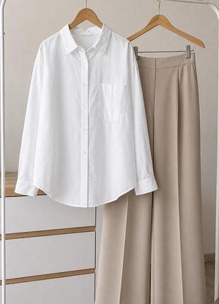 Лляна сорочка h&m 100% льон роз.xs,s